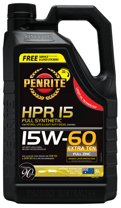 Penrite HPR15 Fully Synthetic 15W-60 Engine Oil 5 Litres