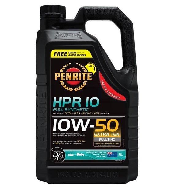 Penrite HPR10 Fully Synthetic 10W-50 Engine Oil 5 Litres