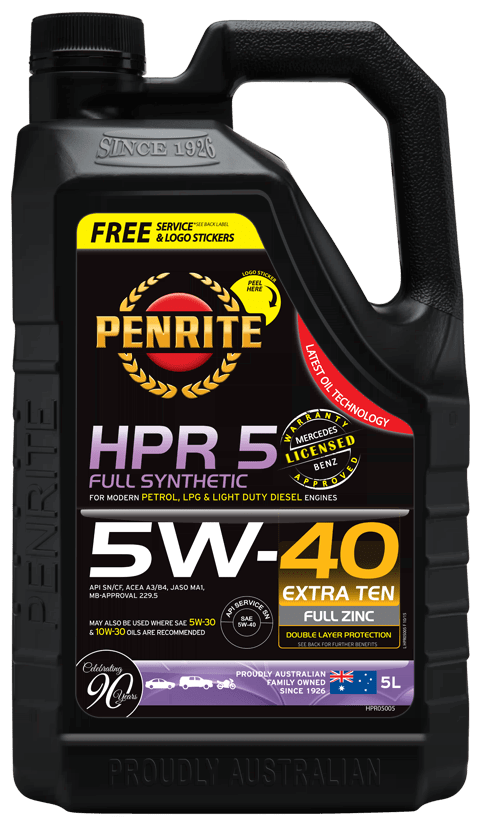 Penrite HPR5 Fully Synthetic 5W-40 Engine Oil 5 Litres