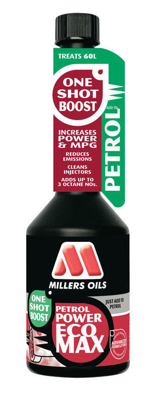 Millers PETROL POWER ECOMAX ONE SHOT BOOST Fuel Additive (Performance Additive) 250ml