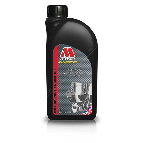 Millers CSS 20W60 Motorsport Semi Synthetic Engine Oil 1 Litre
