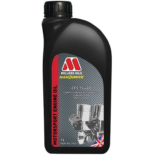 Millers CFS 15W60 Competition Fully Synthetic Nanodrive Engine Oil 1 Litre