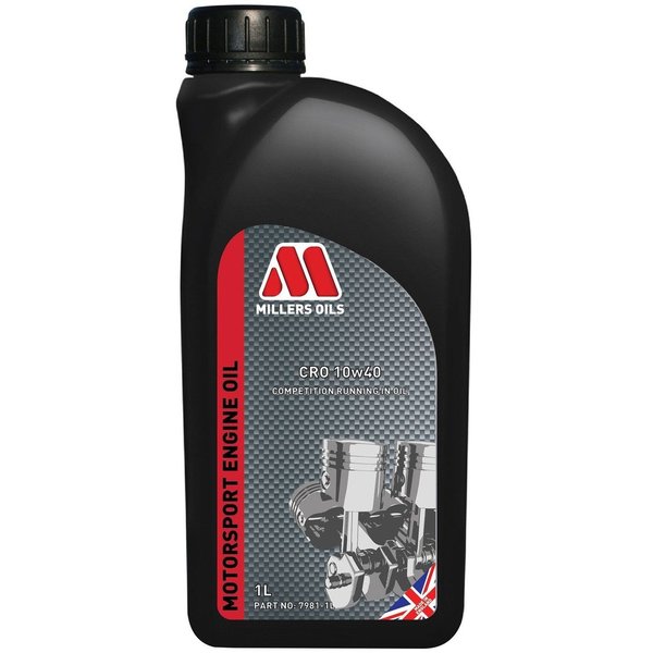 Millers Oils CRO 10W40 Competition Mineral Running In Oil 1 Litre