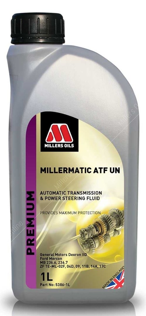 Millers Oils Millermatic ATF UN Power Steering And Automatic Transmission Fluid 1 litre