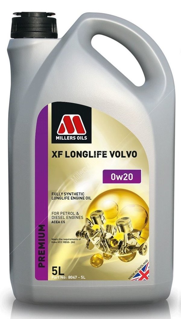 Millers Oils XF Longlife Volvo 0w20 C5 Fully Synthetic Engine Oil 5 Litre