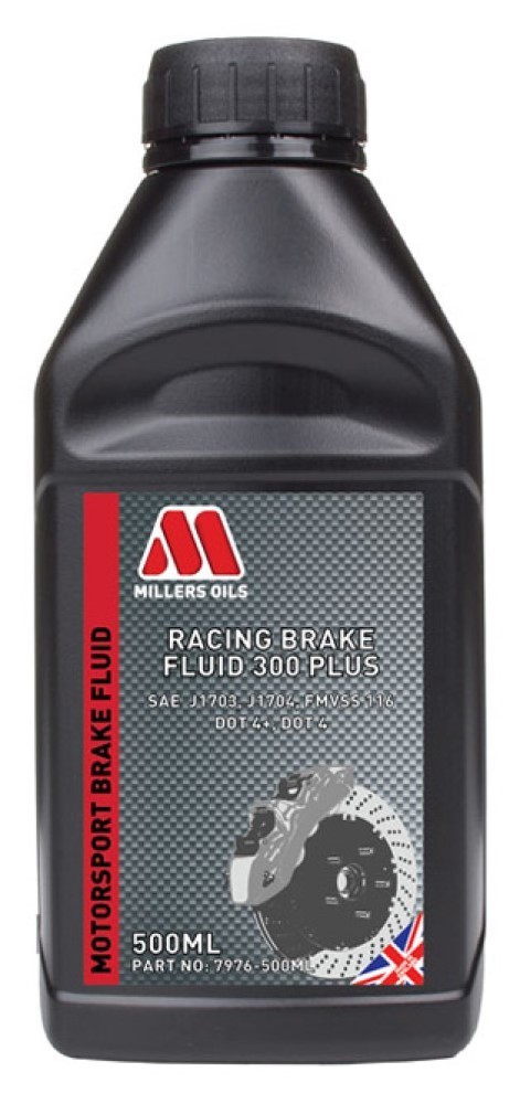 Millers Oils Racing Brake Fluid 300 Plus DOT4+, At least 310 Degrees 500g