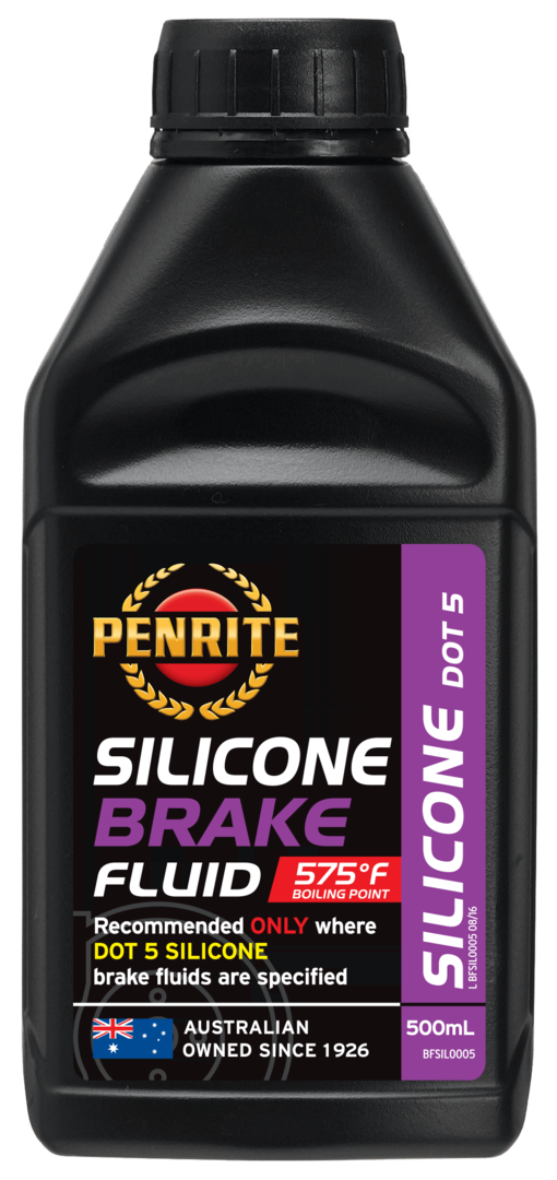 Penrite Oil Silicone Brake Fluid DOT 5, Dry Boiling Point 302 Degrees BFSIL 500ml