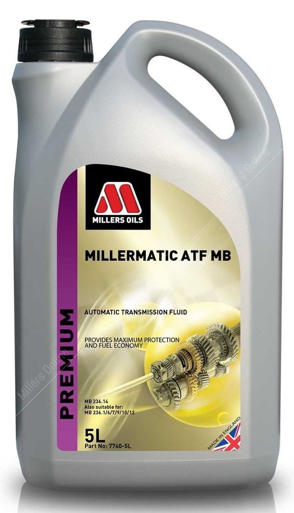 Millers Oils Millermatic ATF MB Automatic Transmission Fluid 5 Litre
