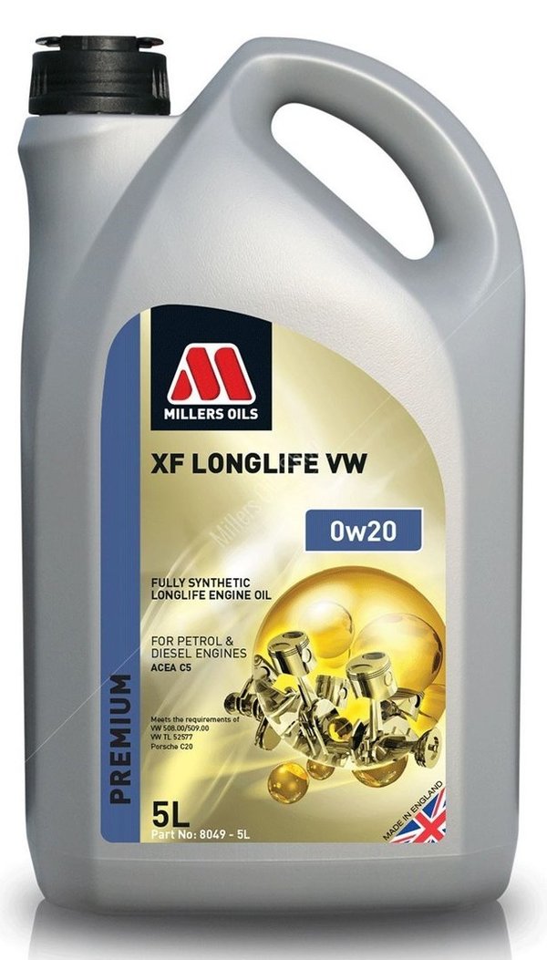 Millers Oil XF Longlife VW 0w20 C5 Fully Synthetic Engine Oil, 5 Litre