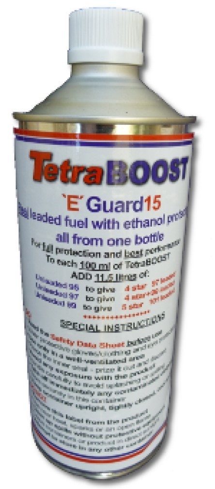TetraBoost E-Guard 15, Makes real Leaded fuel with ethanol protection, 1 x 945ml can