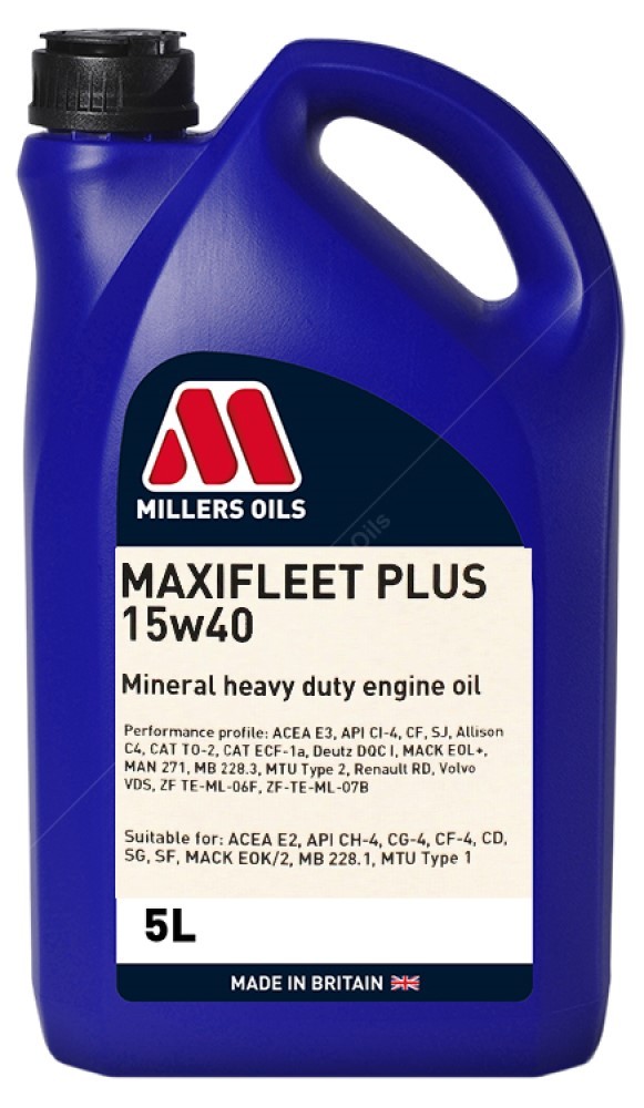 Millers Oils Maxifleet Plus 15w-40 Mineral Engine Oil - 5 Litres