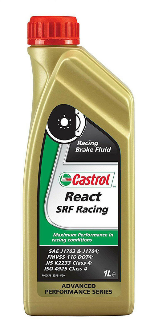 Castrol REACT SRF RACING High Performance Brake Fluid 1 Litre