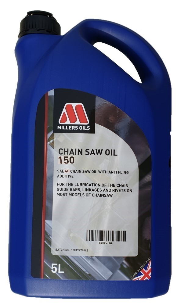 Millers Oils Chain Saw Oil 150 SAE 40, 5 Litres
