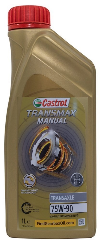 Castrol Transmax Manual Transaxle 75W-90 GL4+ Fully Synthetic Transmission Gear Oil, 1 Litre