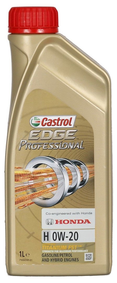 Castrol Edge Professional 0w20 Honda Fully Synthetic Engine Oil, 1 Litre