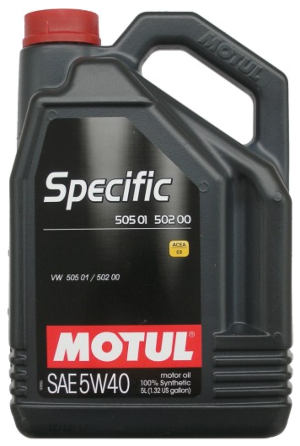 Motul Specific 505 01, 502 00 5W40 C3 Synthetic Engine Oil, WSSM2C917A, 5 Litres