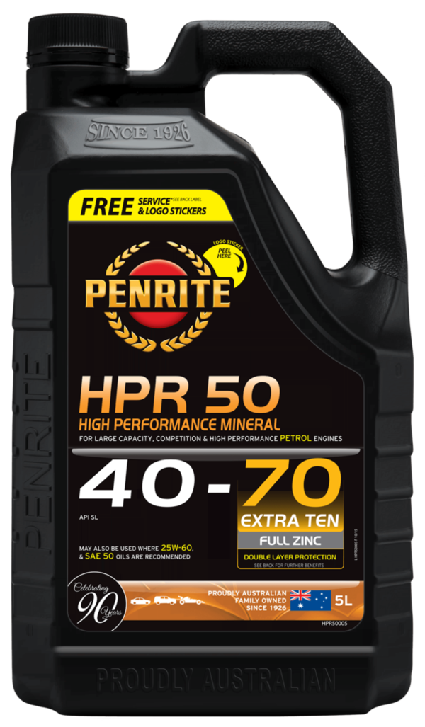 Penrite HPR50 Mineral 40W-70 Engine Oil 5 Litres