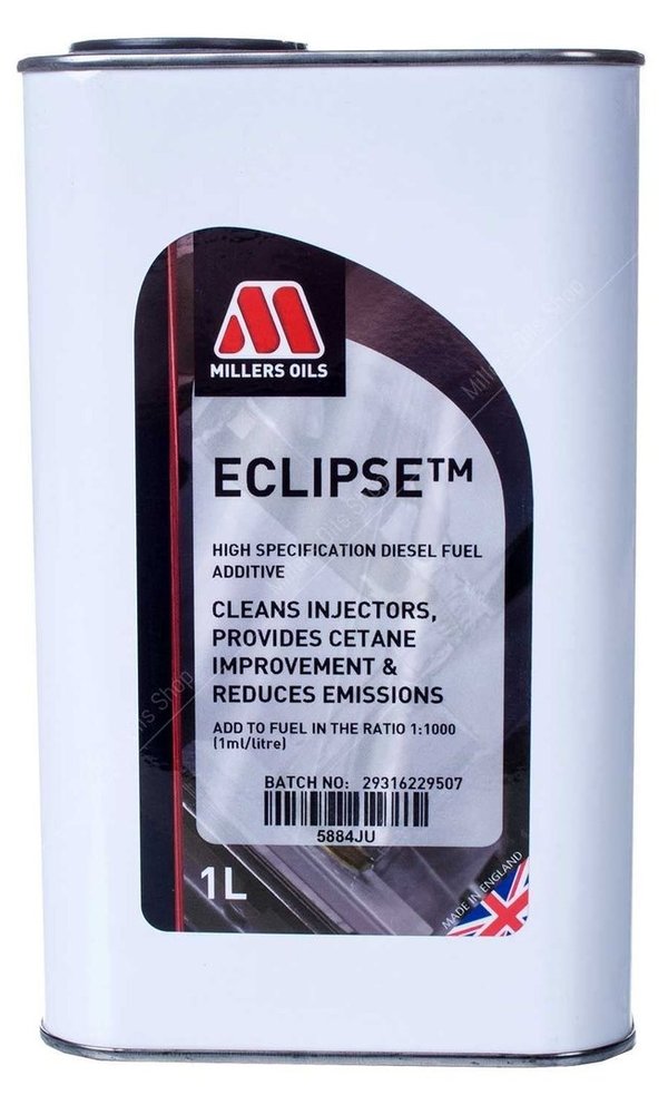 Millers Oil Eclipse Diesel Fuel Additive Treatment, 5% improvement in MPG, 1 Litre