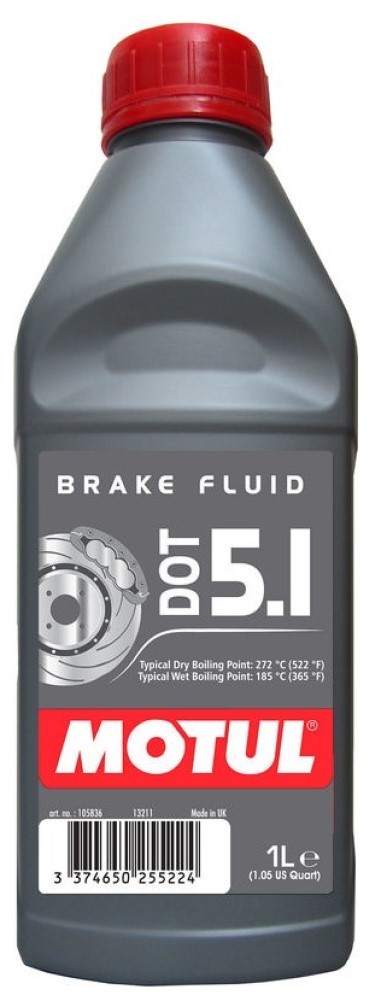 Motul DOT 5.1 Brake Fluid Long Life Fully Synthetic, 1 Litre