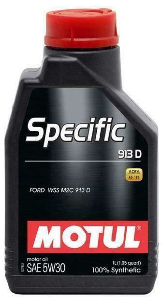Motul Specific 913D 5W30 Fully Synthetic Engine Oil for Ford Jaguar Land Rover, 1 Litre