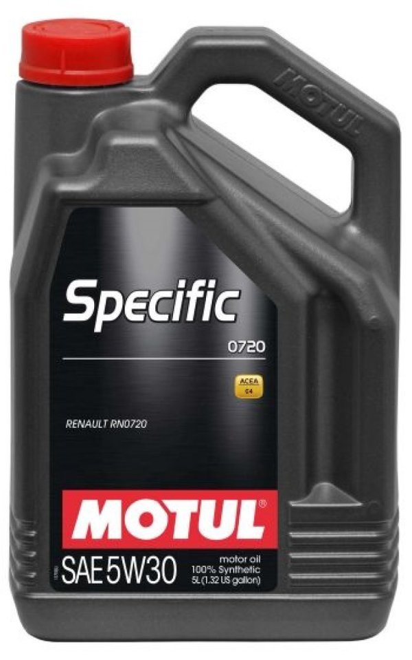 Motul Specific 0720 5W30 C4 Fully Synthetic Engine Oil RN0720 MB 226.51, 5 Litres