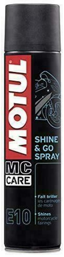 Motul MC Care Shine & Go Spray Silicone Spray Plastic Cleaner Care Spray Aerosol, 400 ml