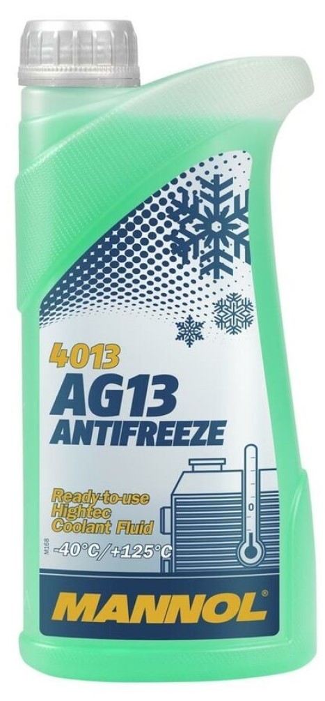 Mannol AG13 Ready Mixed Antifreeze Coolant -40∞C Anti-Corrosive, Longlife G13, 1 Litre