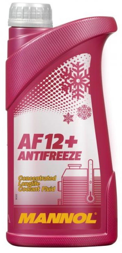 Mannol AG12+ Concentrated Coolant Antifreeze, G12, VW TL774D TL774F, GS94000, 1 Litre