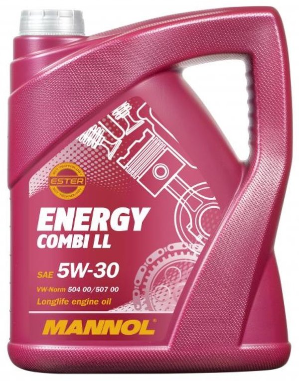 MANNOL Energy Combi LL 5W30 C3 Fully Synthetic Oil VW 50400 50700 LL04 229.51, 5 Litres