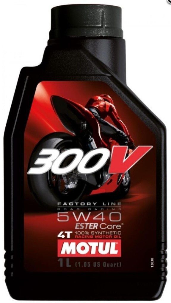 Motul 300V Factory Line 5W40 T904 Ester Fully Synthetic Engine Oil, Road Racing, 1 Litre