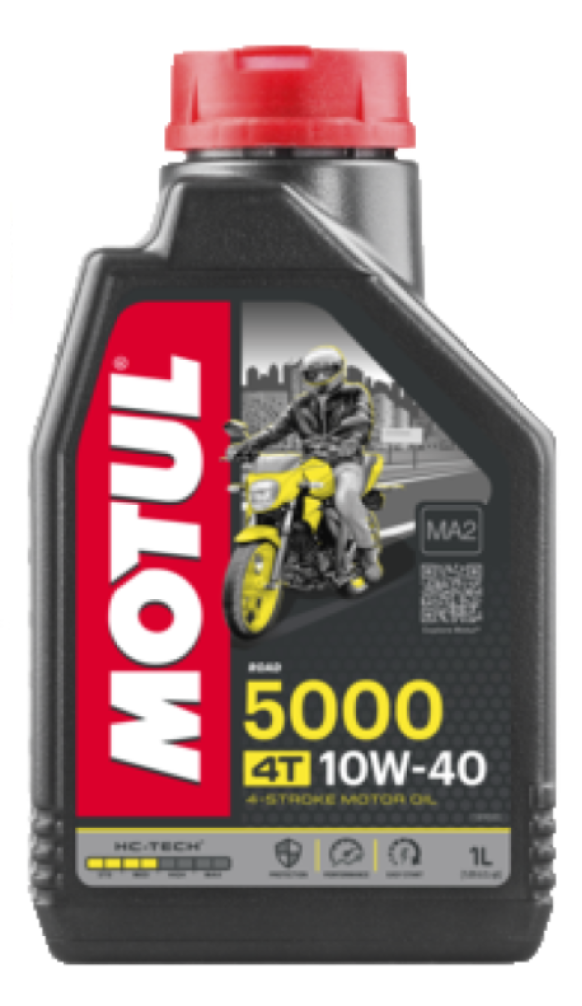 Motul 5000 10W40 4T Semi Synthetic Motorcycle Engine Oil, 1 Litre