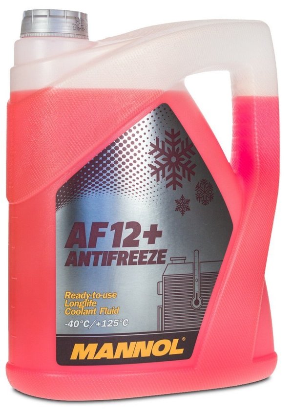 Mannol G12+ Ready to Use Coolant Antifreeze, VW TL774D TL774F, 5 Litres