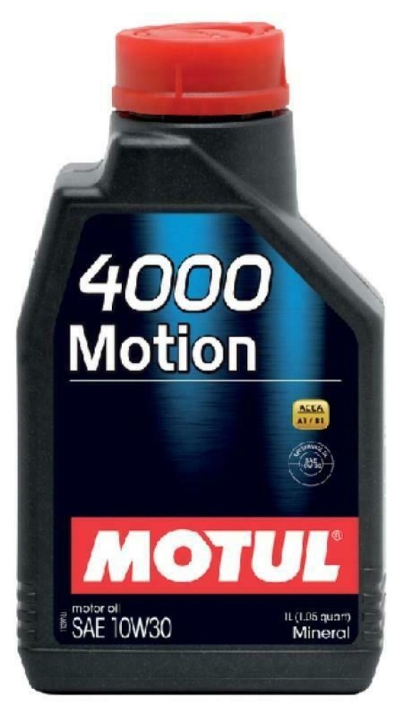 Motul 4000 Motion 10W30 A1/B1 Mineral Engine Oil, 1 Litre