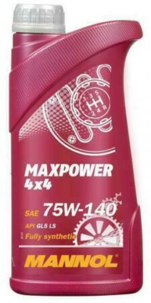 Mannol Maxpower 4X4 75W140 GL5 LS Fully Synthetic Gear Oil, EP, Limited Slip, 1 Litre