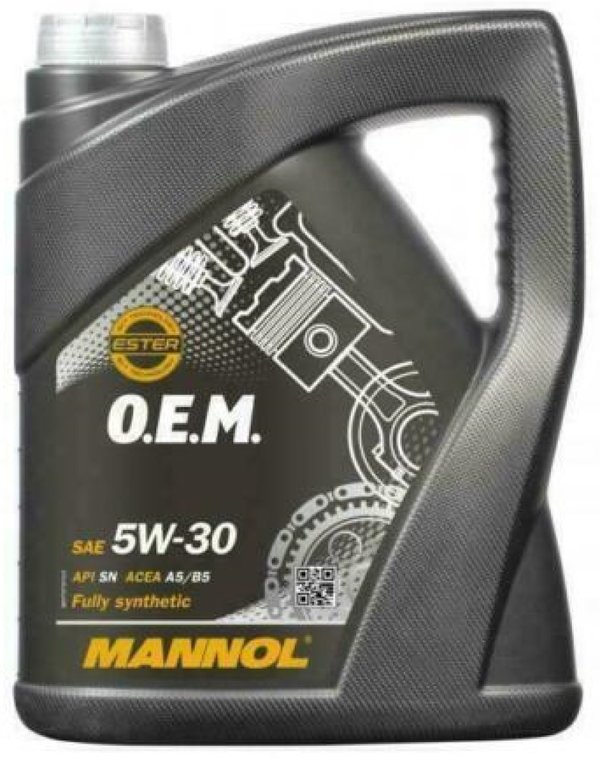 Mannol OEM Ford Volvo 5W30 A5 B5 Fully Synthetic Engine Oil, WSSM2C913D, 5 Litres