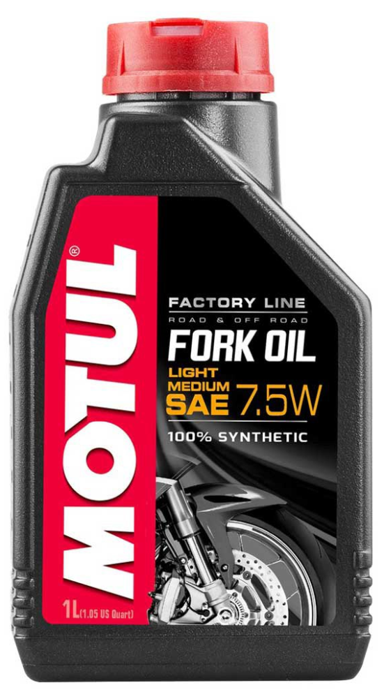 Motul Factory Line Fork Oil 7.5W Light Medium Fully Synthetic, Road @ Off Road, 1 Litre