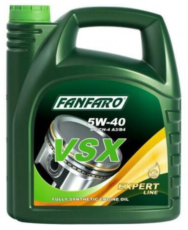 FANFARO VSX 5W40 A3/B4 Fully Synthetic Ester Engine Oil, LL01 WSS-M2C917-A, 5 Litres