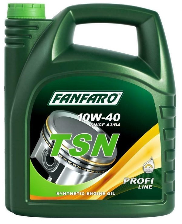 FANFARO TSN 10W40 A3/B4 HC Synthetic Engine Oil, 505.00 229.1, 5 Litres