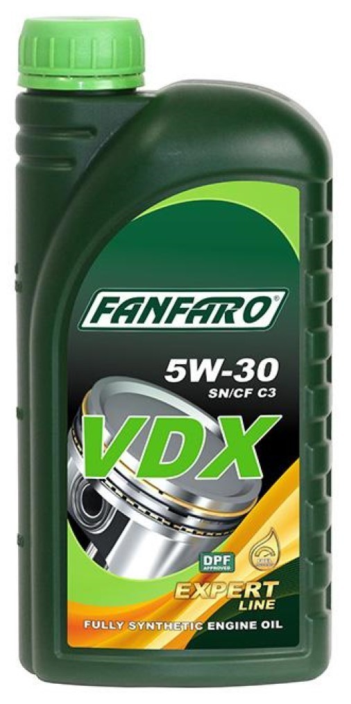 FANFARO VDX 5W30 C3 SN Fully Synthetic Ester Engine Oil, LL04 505.00, 1 Litre