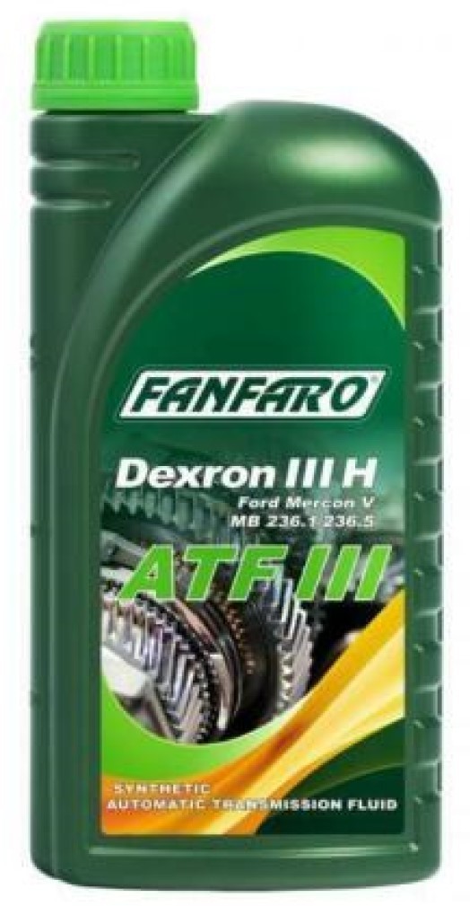 FANFARO ATFIII Automatic Transmission Fluid, Dexron 3, Ford Mercon V M2C138-CJ, 1 Litre