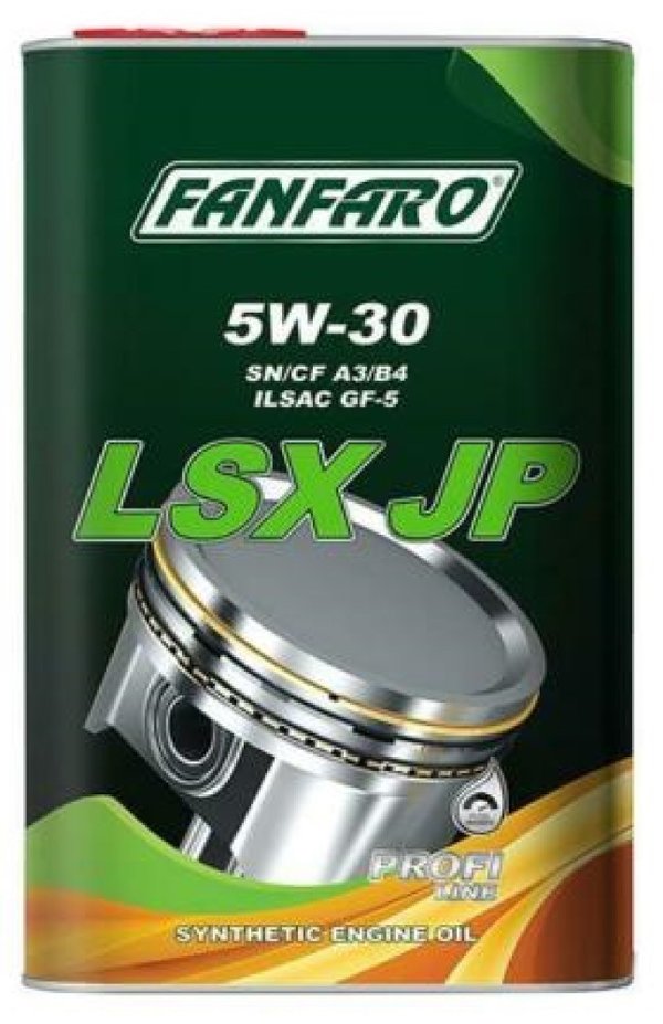 FANFARO LSX JP 5W30 A3/B4 SN/CF ILSAC GF-5 Fully Synthetic Engine Oil, 1 Litre
