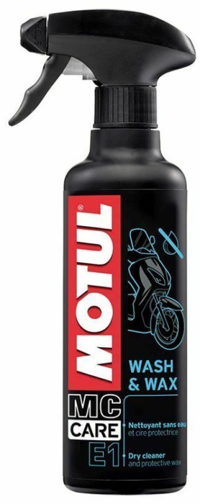 Motul MC Care E1 Wash & Wax Spray, Dry Waterless cleaner, 400ml