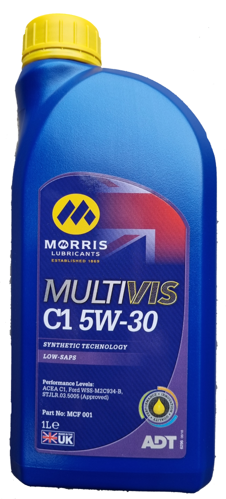 Morris Lubricants Multivis ADT C1 5W-30 Fully Synthetic Engine Oil STJLR.03.5005, 1 Litre