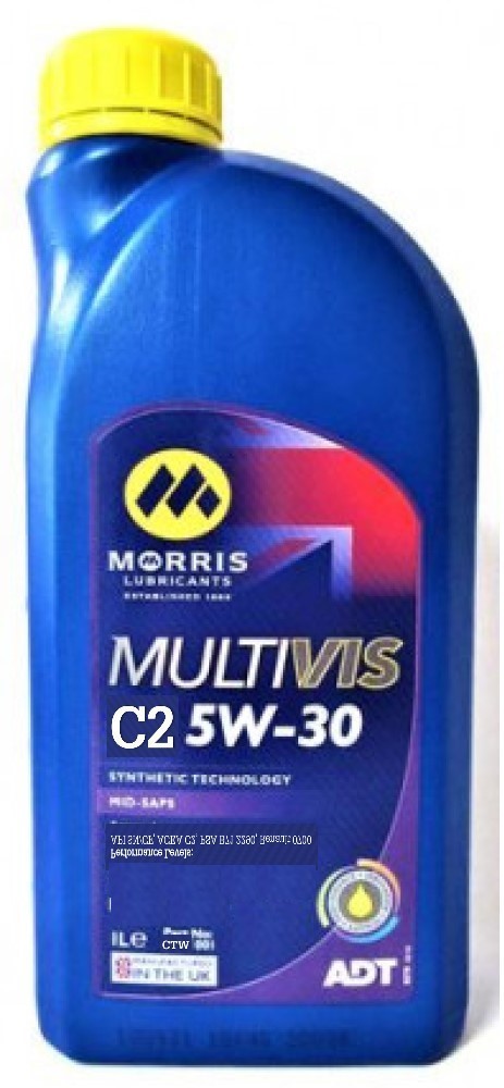 Morris Lubricants Multivis ADT C2 5W-30 Fully Synthetic Engine Oil, 1 Litre