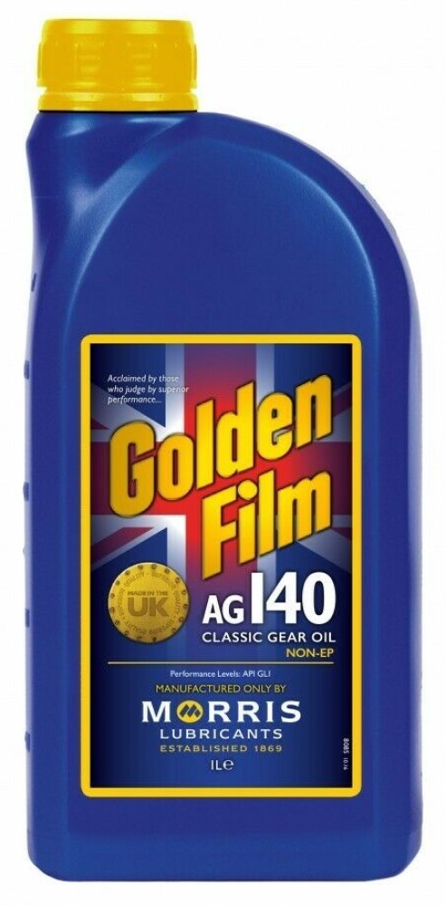 Morris Lubricants AG140 GL1 Non-EP Gear Oil, used in VW Beetle T2 Steering Boxes, 1 Litre