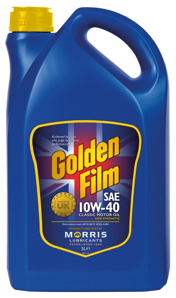 Morris Lubricants Golden Film 10W40 Classic Engine Oil, 5 Litres