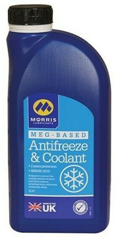 Morris Lubricants MEG Antifreeze & Coolant, Blue, Concentrated, 1 Litre