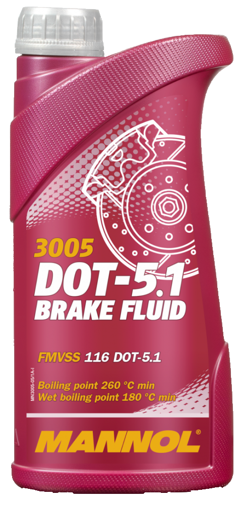Mannol DOT5.1 Brake Fluid Fully Synthetic, 500 ml