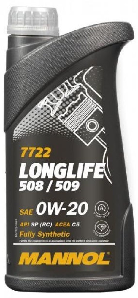 Mannol Longlife 508 / 509 0W20 C5 SP Fully Synthetic Ester Engine Oil, 1 Litre