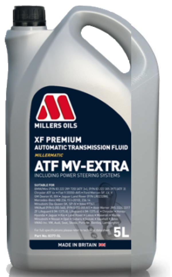 Millers Oils XF Premium ATF MV-Extra Automatic Transmission Fluid, 5 Litres